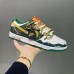 SB Dunk Low Running Shoes-White/Green-5846254