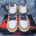 Air​ Jordan 1 ​High AJ1 Running Shoes-White/Yellow-5125554