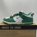 SB Dunk Low Running Shoes-Green/White-9497089