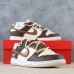 SB Dunk Low Running Shoes-White/Brown-902116