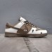 SB Dunk Low Running Shoes-White/Brown-7363565