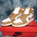 Air​ Jordan 1 ​High AJ1 Running Shoes-Khaki/White-5690673