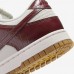 SB Dunk Low“Team Red Croc”Running Shoes-White/Wine Red-6275279