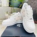 AIR FORCE 1 ‘07 AF1 Running Shoes-White/Pink-9848934