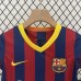 Retro 13/14 Kids Barcelona Home Navy Blue Red Kids Jersey Kit short Sleeve (Shirt + Short)-3351677
