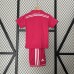 Retro 14/15 Kids Real Madrid Away Red Kids Jersey Kit short Sleeve (Shirt + Short)-9072799