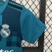 Retro 17/18 Kids Real Madrid Third Away Blue Kids Jersey Kit short Sleeve (Shirt + Short)-4245411