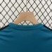 Retro 17/18 Kids Real Madrid Third Away Blue Kids Jersey Kit short Sleeve (Shirt + Short)-4245411