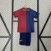 Retro 08/09 Kids Barcelona Home Navy Blue Red Kids Jersey Kit short Sleeve (Shirt + Short)-6550816