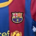 Retro 10/11 Kids Barcelona Home Navy Blue Red Kids Jersey Kit short Sleeve (Shirt + Short)-3413382