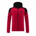 24/25 AC Milan Red Black Hooded Edition Classic Jacket Training Suit (Top+Pant)-5368357
