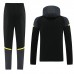 24/25 Borussia Dortmund Black Hooded Edition Classic Jacket Training Suit (Top+Pant)-8292629
