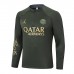 24/25 Paris Saint-Germain PSG Army Green Edition Classic Jacket Training Suit (Top+Pant)-4966472