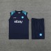 24/25 Napoli Naples Training Navy Blue Jersey Kit Sleeveless (Vest + Short)-7202593