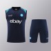 24/25 Napoli Naples Training Navy Blue Jersey Kit Sleeveless (Vest + Short)-7202593