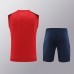 24/25 Napoli Naples Training Red Jersey Kit Sleeveless (Vest + Short)-1801921