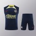 24/25 America Training Nvay Blue Jersey Kit Sleeveless (Vest + Short)-659636