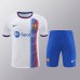 24/25 Barcelona Training White Blue Jersey Kit short Sleeve (Shirt + Short)-9706464