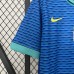 2024 Brazil Away Blue Jersey Kit short sleeve-2390068