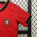 2024 Kids Portugal Home Red Kids Jersey Kit short Sleeve (Shirt + Short)-4741774