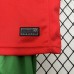 2024 Kids Portugal Home Red Kids Jersey Kit short Sleeve (Shirt + Short)-4741774