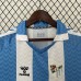 Retro Malaga 120th Anniversary White Blue Jersey Kit short sleeve-8778575