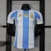 2024 Argentina Home White Blue Jersey Kit short Sleeve (Shirt + Short + Socks) (Player Version)-3788206