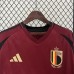 2024 Belgium Home Wine Red Jersey Kit short Sleeve (Shirt + Short + Socks)-2074980