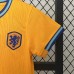 2024 Kids Netherlands Home Kids Orange Jersey Kit short sleeve (Shirt + Short + Socks)-4205527