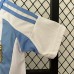 2024 Kids Argentina Home Kids White Blue Jersey Kit short sleeve (Shirt + Short + Socks)-874038