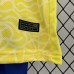 2024 Kids Brazil Home Kids Yellow Jersey Kit short sleeve (Shirt + Short + Socks)-5070469