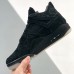 Air Jordan 4 Retro x Kaws Black High Running Shoes-All Black-1452048