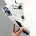 Air Jordan 4 AJ4 High Running Shoes-White/Black-5203237