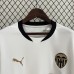 24/25 Valencia Home White Black Jersey Kit short sleeve-1870725
