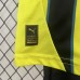24/25 Kids Manchester City Away Green Black Kids Jersey Kit short sleeve (Shirt + Short)-5533719