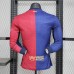 24/25 Barcelona Special Edition Navy Blue Red Jersey Kit Long sleeve (Player Version)-4205899