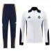24/25 Real Madrid White Navy Blue Edition Classic Jacket Training Suit (Top+Pant)-9835319