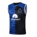 24/25 Inter Milan Black Blue Training jersey Kit Sleeveless Vest (Vest + Short)-5467405