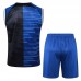 24/25 Inter Milan Black Blue Training jersey Kit Sleeveless Vest (Vest + Short)-5467405
