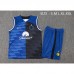 24/25 Inter Milan Black Blue Training jersey Kit Sleeveless Vest (Vest + Short)-5467405