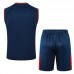 24/25 Barcelona Navy Blue Red Training jersey Kit Sleeveless Vest (Vest + Short)-6940663