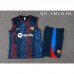 24/25 Barcelona Navy Blue Red Training jersey Kit Sleeveless Vest (Vest + Short)-6940663