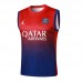 24/25 Paris Saint-Germain PSG Navy Blue Red Training jersey Kit Sleeveless Vest (Vest + Short)-8091168