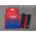24/25 Paris Saint-Germain PSG Navy Blue Red Training jersey Kit Sleeveless Vest (Vest + Short)-8091168