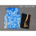 24/25 Real Madrid Blue Training jersey Kit Sleeveless Vest (Vest + Short)-5662015