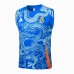 24/25 Real Madrid Blue Training jersey Kit Sleeveless Vest (Vest + Short)-5662015