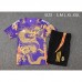 24/25 Real Madrid Training Purple Gold Jersey Kit short Sleeve (Shirt + Short)-8666188