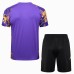24/25 Real Madrid Training Purple Gold Jersey Kit short Sleeve (Shirt + Short)-8666188