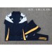 24/25 Real Madrid Navy Blue Edition Classic Jacket Training Suit (Top+Pant)-9385676