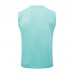 24/25 Real Madrid Light Green Training jersey Kit Sleeveless Vest (Vest + Short)-2730544